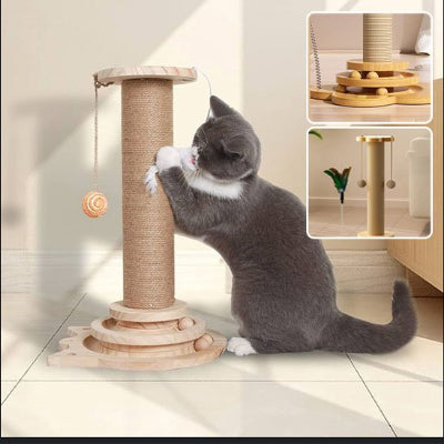arbre-à-chat-en-bois-multifonctionnel