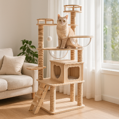 arbre-à-chat-en-bois-beau