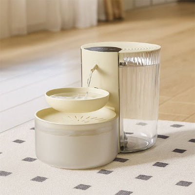 fontaine-a-eau-pour-chat-beige