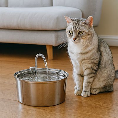 fontaine-a-eau-pour-chat-agréable