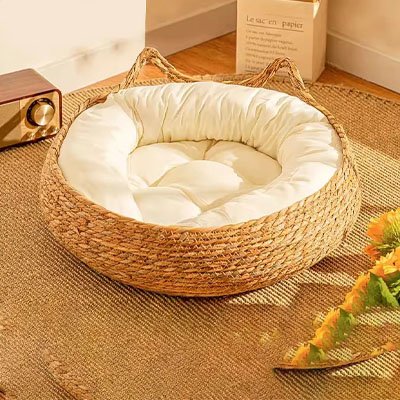 Panier-Chat-osier-pratique