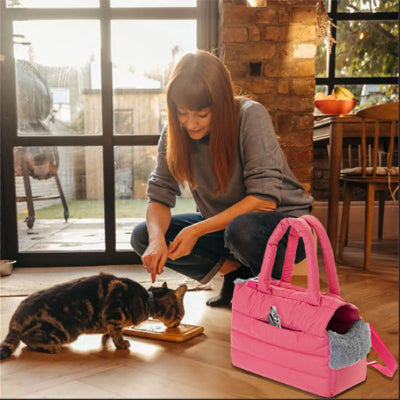 sac-de-transport-chat-rose