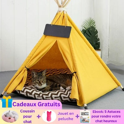 tipi-chat-jaune